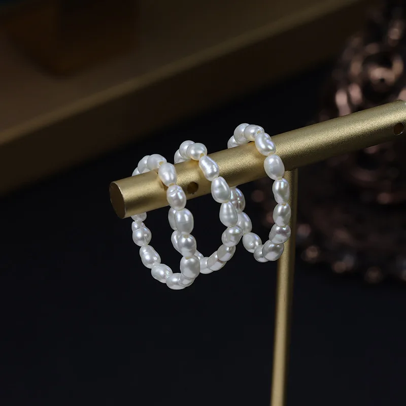 Freshwater Line - Anillo de perlas naturales de agua