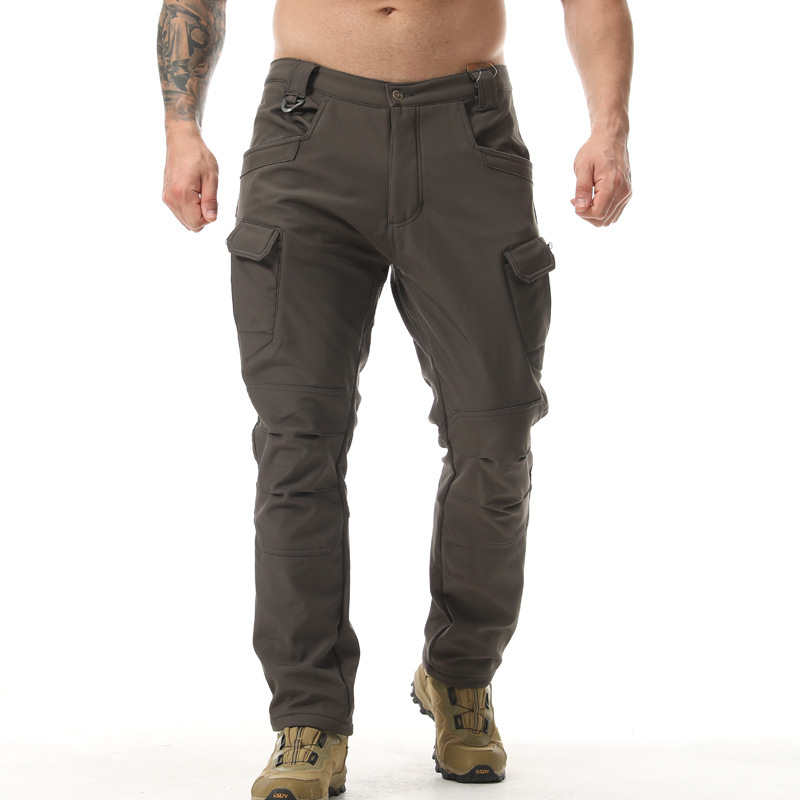 Fly Line - Pantalones tácticos de forro polar para