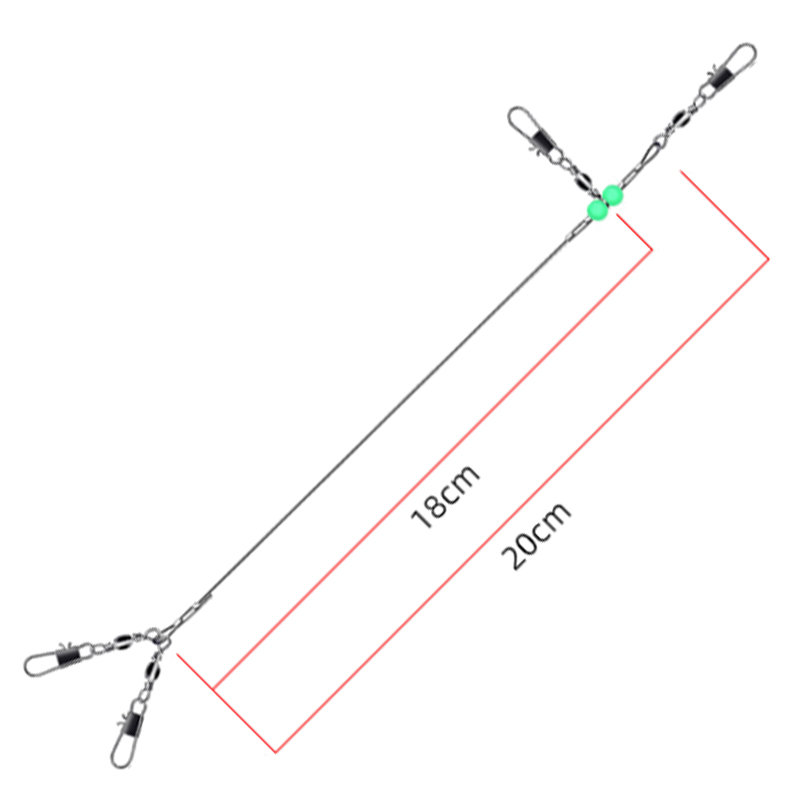 6 piezas de aparejo de pesca d - Leader Line reseña y precio