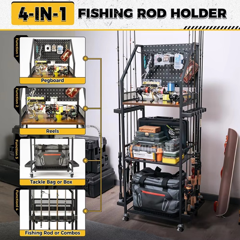 Estante para guardar equipos d - Fishing Line Spool reseña y precio