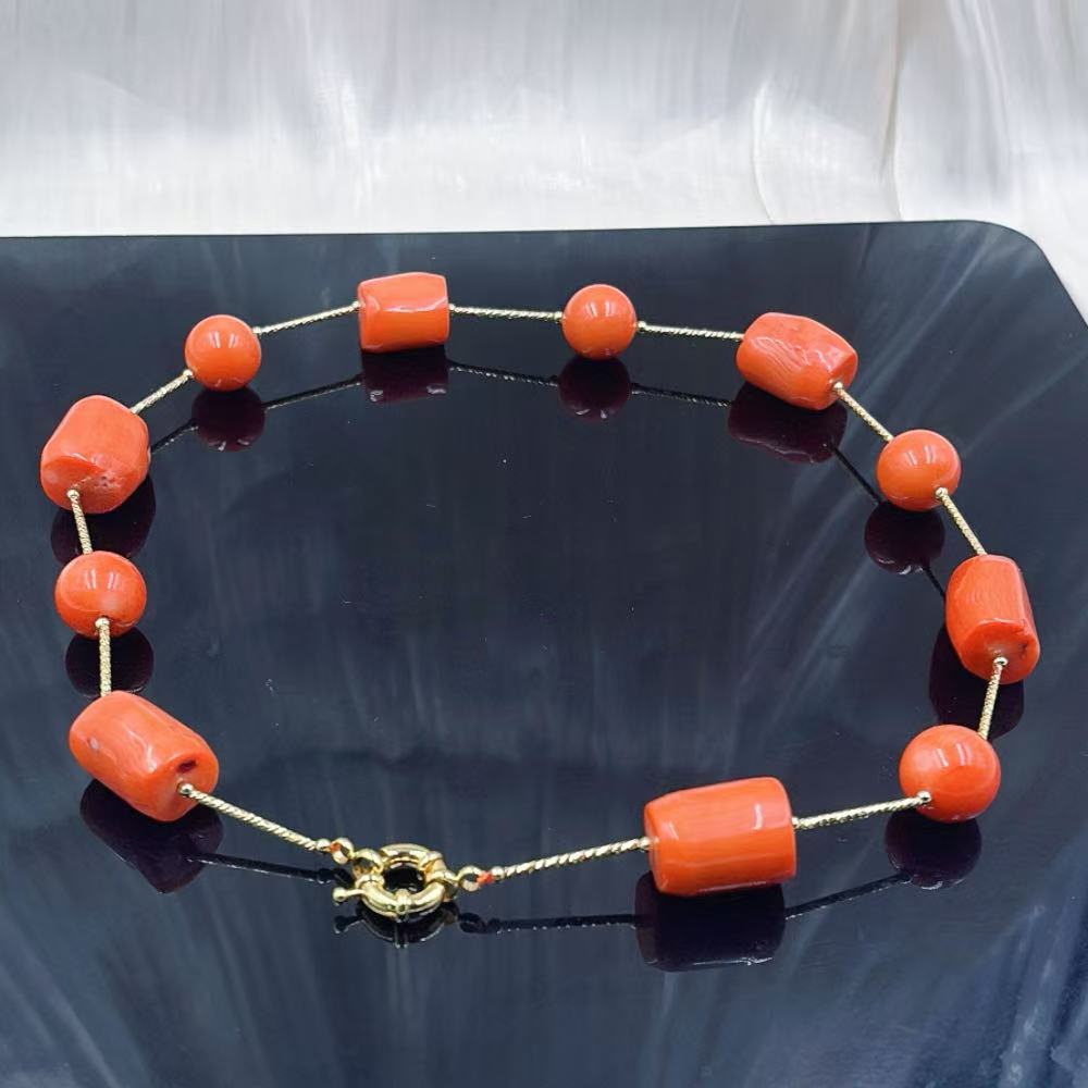Collar Corto de Coral de Bambú - Freshwater Line reseña y precio