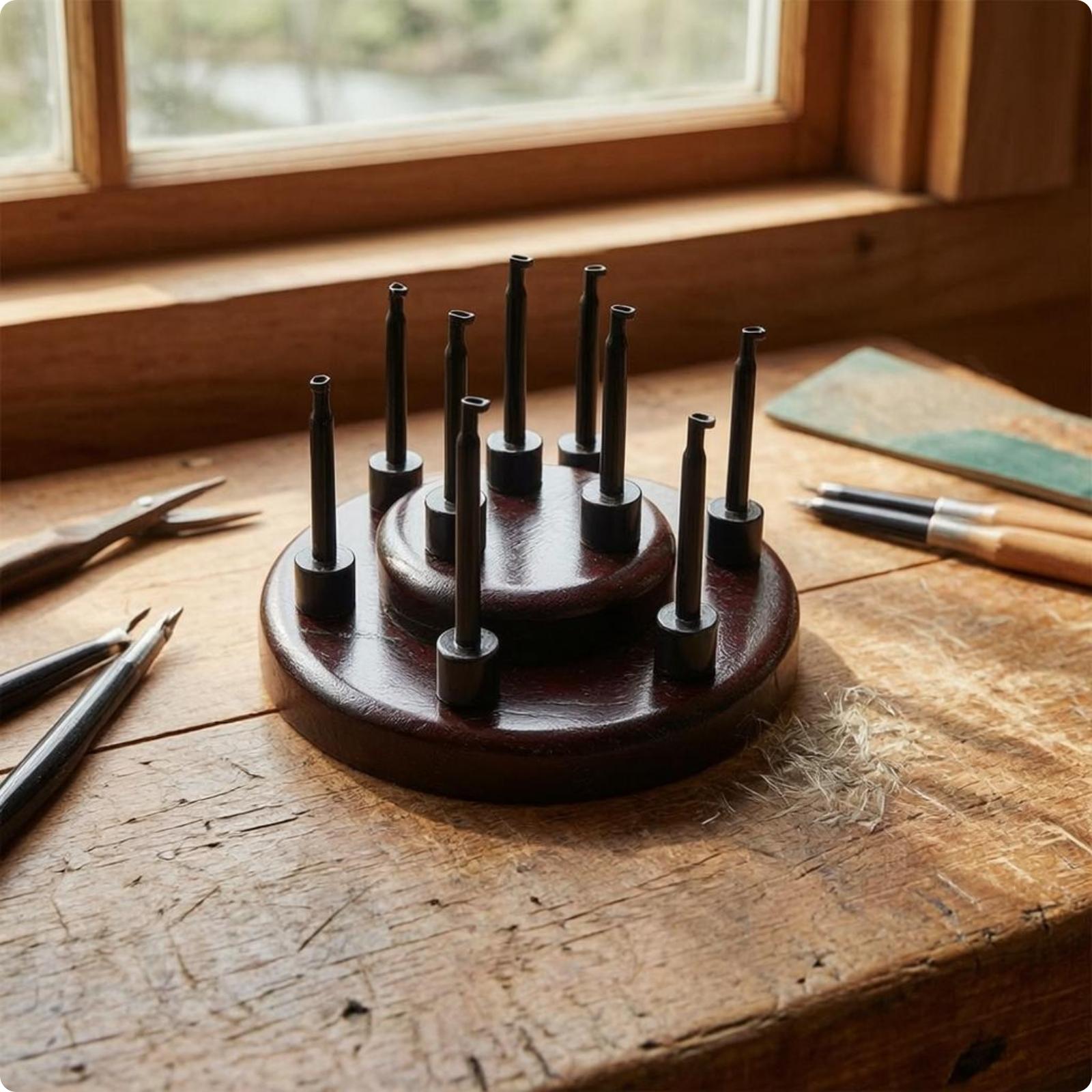 Soporte de exhibición de mader - Fly Line reseña y precio